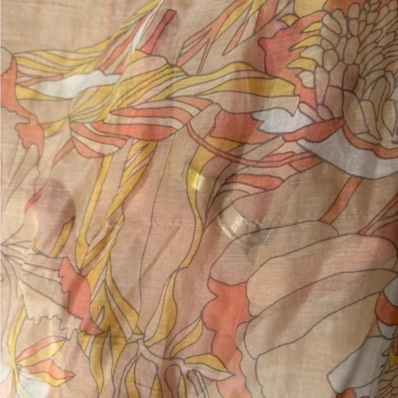 Chasing Unicorns Say it Again Silk Pleated Blouse L - Picture 7 of 10